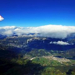 Flugwegposition um 12:28:24: Aufgenommen in der Nähe von Admont, Österreich in 3510 Meter